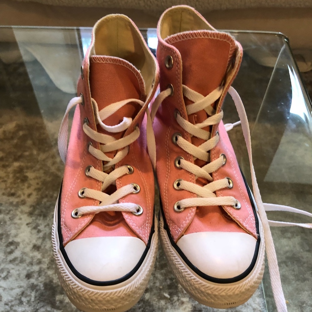 💞 PINK Converse 💞 Never worn